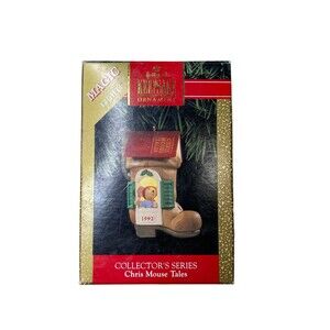 Hallmark Keepsake Ornament Chris Mouse Tales. Magic Light